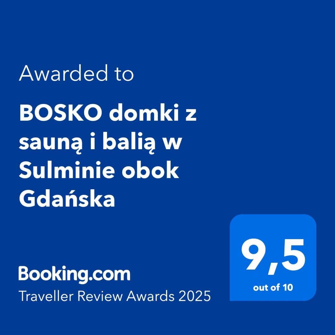 Bosko Domki Z Sauna I Balia W Sulminie Obok Gdanska エクステリア 写真